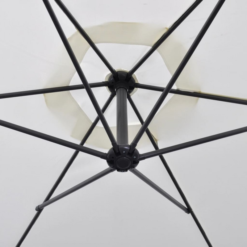 Parasol na wysięgniku 3 m, piaskowy