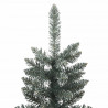 Sztuczna, smukła choinka ze stojakiem, zielona, 150 cm, PVC