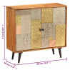 Szafka z litego drewna akacjowego, 80x30x75 cm