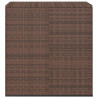 Skrzynia na poduszki ogrodowe, rattan PE, 100x49x103,5 cm, brąz