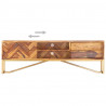Szafka pod TV, 140x30x45 cm, lite drewno sheesham