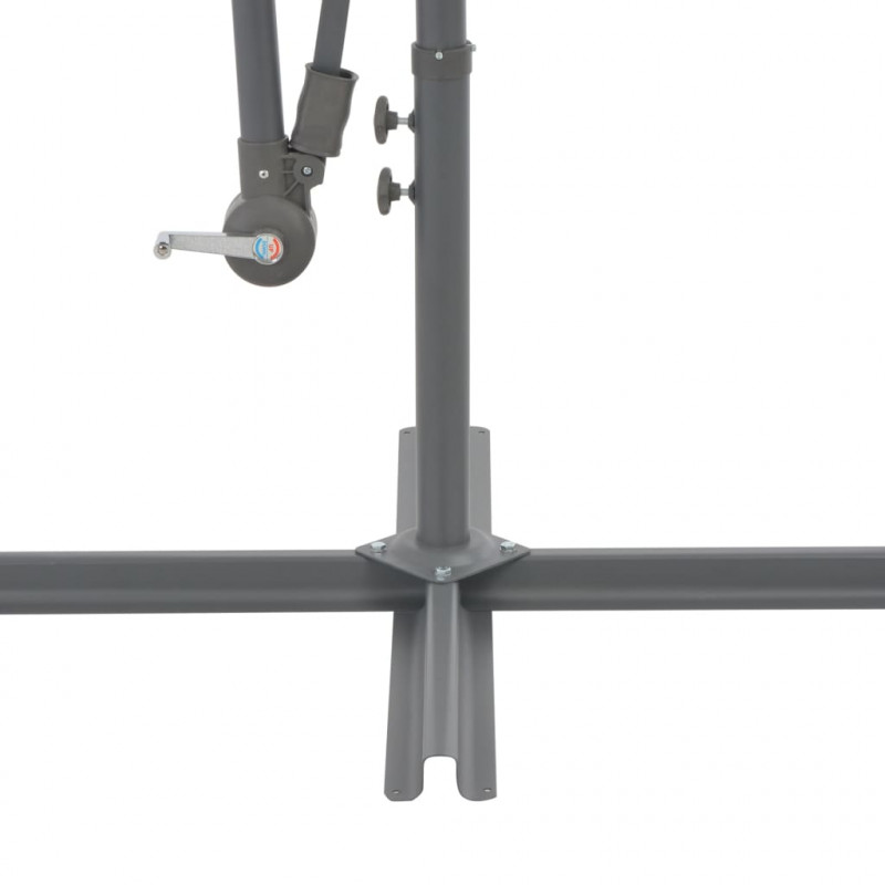 Parasol wiszący z aluminiowym słupkiem, 300 cm, taupe