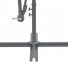 Parasol wiszący z aluminiowym słupkiem, 300 cm, taupe
