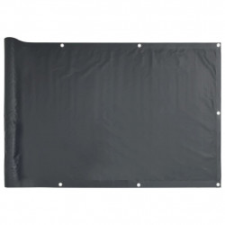 Parawan balkonowy z tkaniny oxford 75x400 cm antracyt