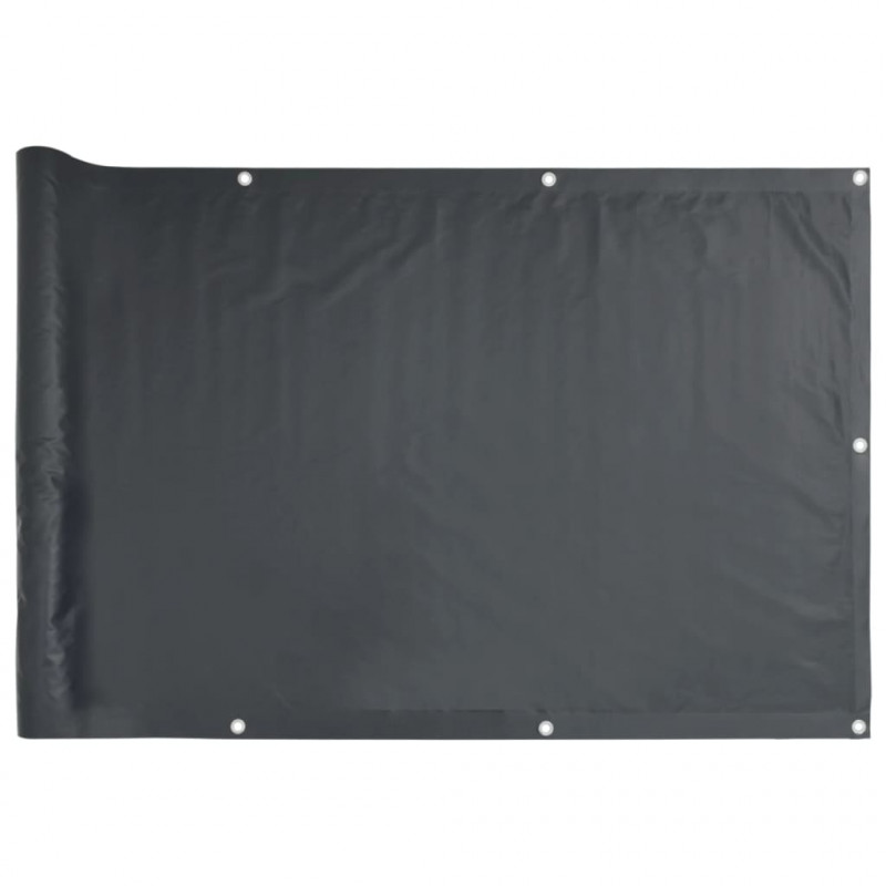 Parawan balkonowy z tkaniny oxford 75x400 cm antracyt