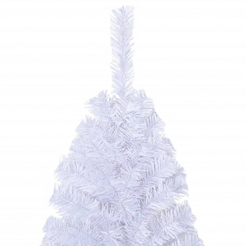 Sztuczna choinka o grubych gałązkach, biała, 120 cm, PVC