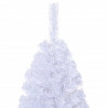 Sztuczna choinka o grubych gałązkach, biała, 120 cm, PVC