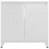 Szafka łazienkowa, biała z połyskiem, 60x33x61 cm