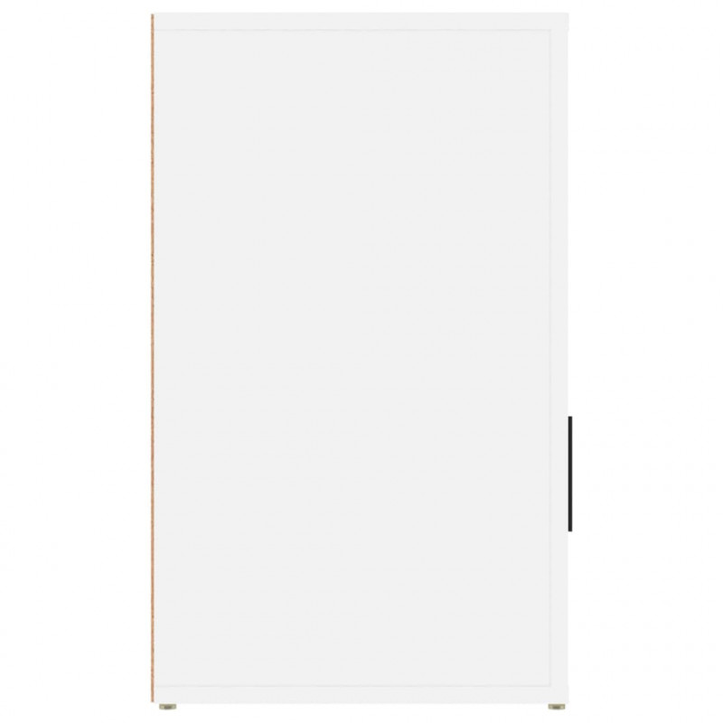 Szafka nocna, biała, 50x36x60 cm, materiał drewnopochodny