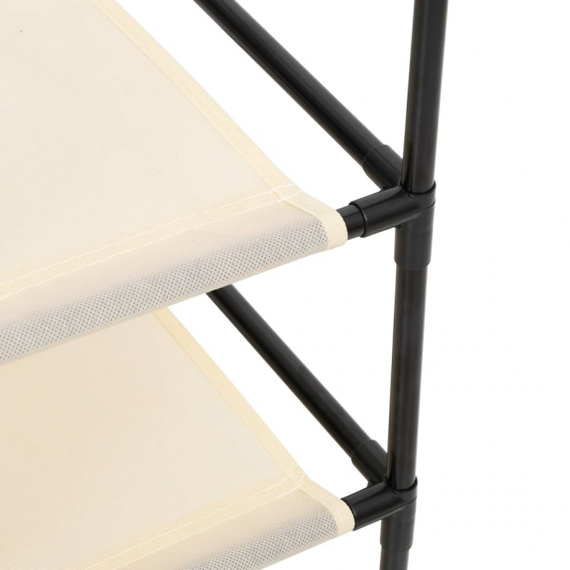 Szafka z 6 szufladami, 55x29x55 cm, kremowa, stal