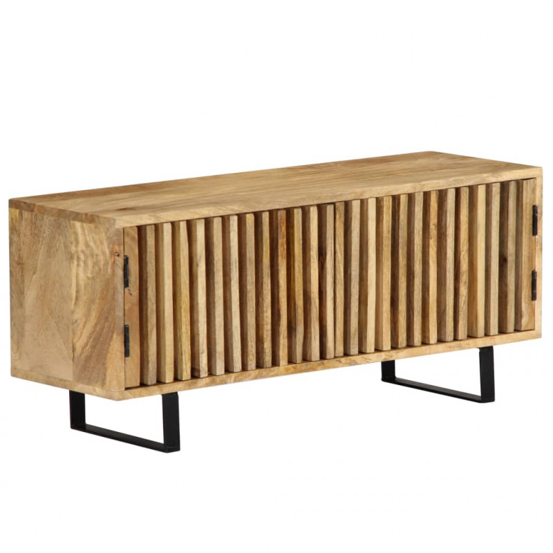 Szafka pod TV, 90x30x40 cm, lite drewno mango
