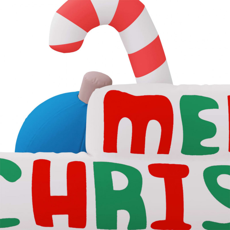 Nadmuchiwany napis „Merry Christmas” z LED, 197 cm