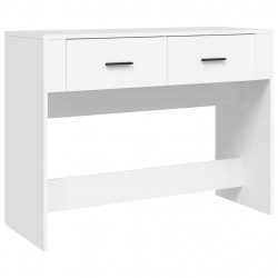 Stolik konsolowy, biały, 100x39x75 cm, materiał drewnopochodny
