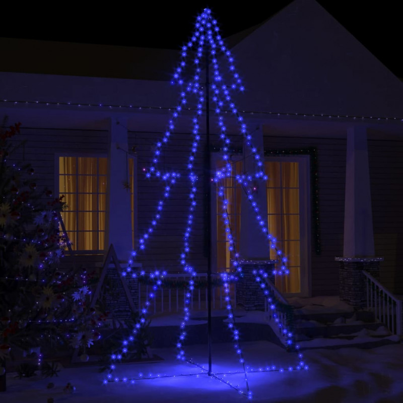 Ozdoba świąteczna LED w kształcie choinki, 360 LED, 143x250 cm