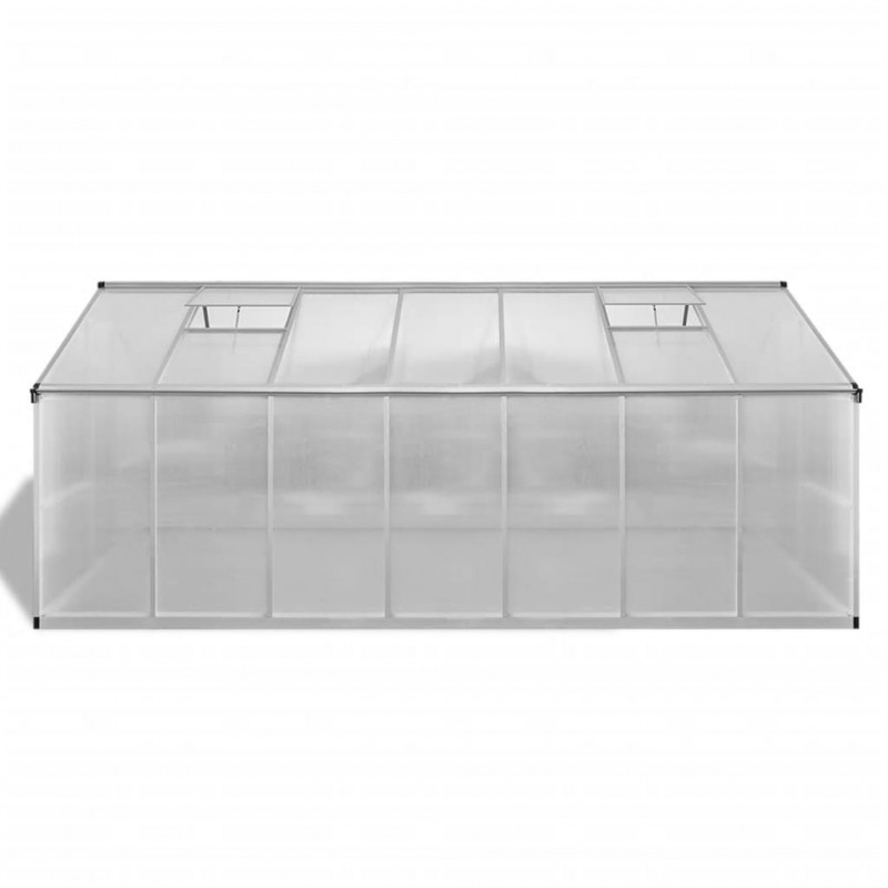 Szklarnia, wzmocnione aluminium, 10,53 m²