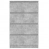 Komoda, szarość betonu, 60x35x98,5 cm, materiał drewnopochodny