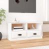 Szafka pod TV, biała, 93x35,5x45 cm, materiał drewnopochodny