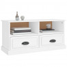 Szafka pod TV, biała, 93x35,5x45 cm, materiał drewnopochodny