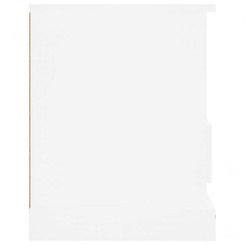 Szafka pod TV, biała, 93x35,5x45 cm, materiał drewnopochodny