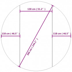 Mata pod basen, jasnoszara, Ø366 cm, geowłóknina poliestrowa