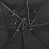 Parasol wiszący z podwójną czaszą, 250x250 cm, antracytowy