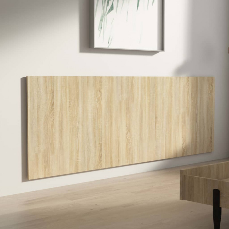 Zagłówek łóżka, ścienny, dąb sonoma, 240x1,5x80 cm
