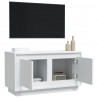 Szafka pod TV, biała, 80x35x45 cm, materiał drewnopochodny
