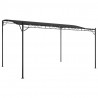 Zadaszenie, antracytowe, 4x3 m, 180 g/m², tkanina i stal