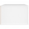 Wisząca szafka TV, biała 80x36x25 cm materiał drewnopochodny