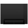 Wisząca szafka pod TV, czarna, wysoki połysk, 120x23,5x90 cm