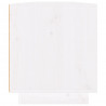 Szafka pod telewizor, biała, 110x34x40 cm, lite drewno sosnowe