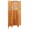 Parawan 3-panelowy, 121x2x170 cm, lite drewno akacjowe
