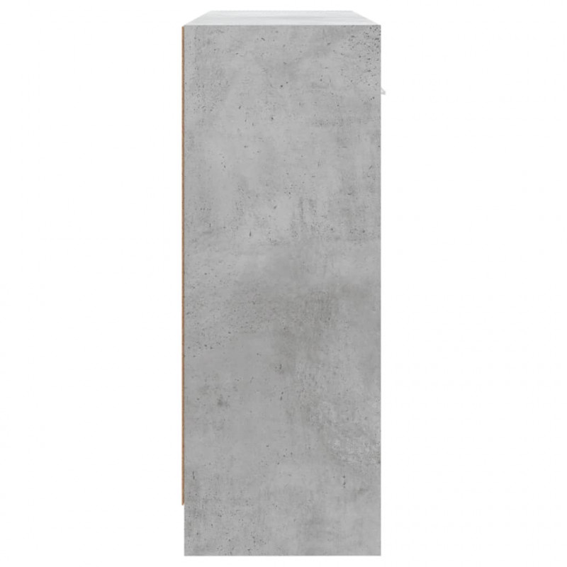 Szafka, szarość betonu, 91x28x75 cm, materiał drewnopochodny