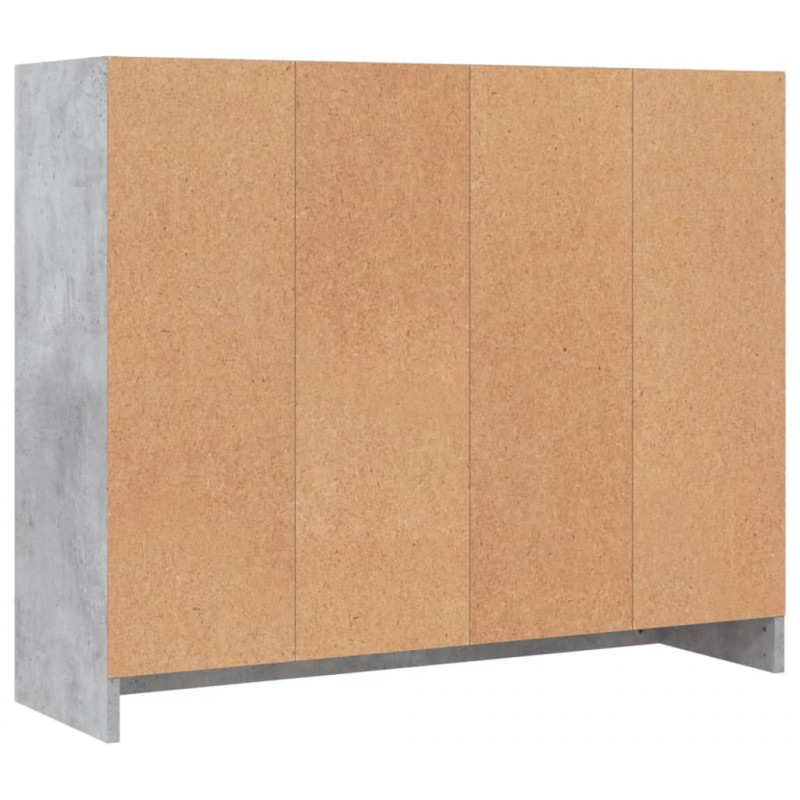 Szafka, szarość betonu, 91x28x75 cm, materiał drewnopochodny