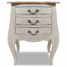 Szafka nocna, lity mahoń, 48x35x64 cm
