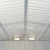 Szopa ogrodowa, szara, 257x990x181 cm, stal galwanizowana