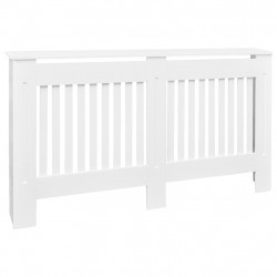 Biała osłona na kaloryfer, płyta MDF, 152 cm
