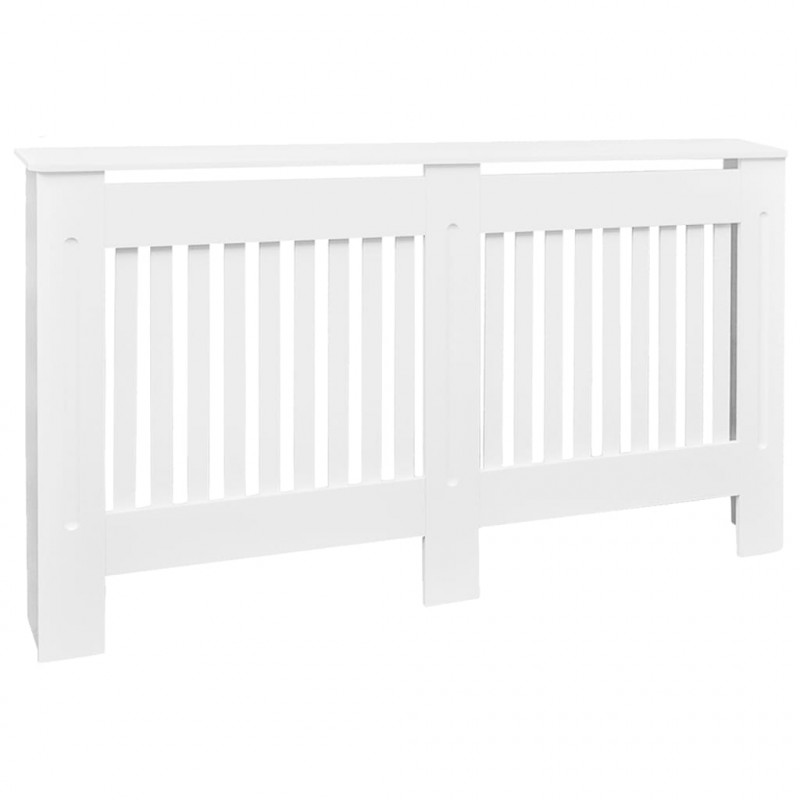 Biała osłona na kaloryfer, płyta MDF, 152 cm
