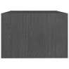 Stolik kawowy, szary, 75x50x33,5 cm, lite drewno sosnowe