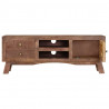 Szafka pod telewizor, 110x30x40 cm, surowe drewno mango