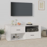 Szafka pod TV, biała, 100x35x40 cm, materiał drewnopochodny