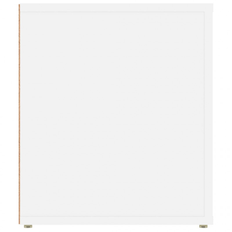 Szafka pod TV, biała, 100x35x40 cm, materiał drewnopochodny