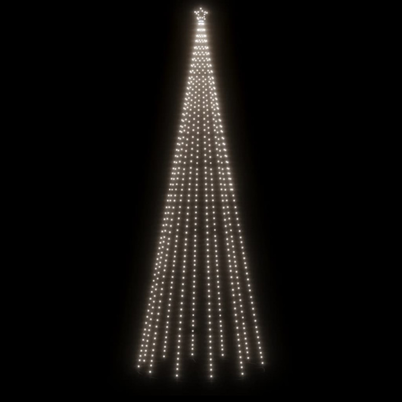 Choinka stożkowa, 732 zimne białe LED, 160x500 cm