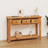 Stolik konsolowy, 110 x 35 x 75 cm, lite drewno dębowe
