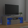Szafka pod TV z oświetleniem LED, szarość betonu, 120x35x40 cm