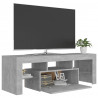 Szafka pod TV z oświetleniem LED, szarość betonu, 120x35x40 cm