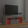 Szafka pod TV z oświetleniem LED, szarość betonu, 120x35x40 cm
