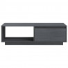 Stolik kawowy, szary, 110x50x33,5 cm, lite drewno sosnowe