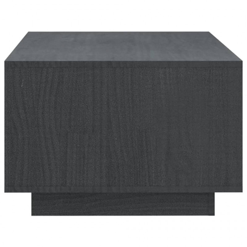 Stolik kawowy, szary, 110x50x33,5 cm, lite drewno sosnowe