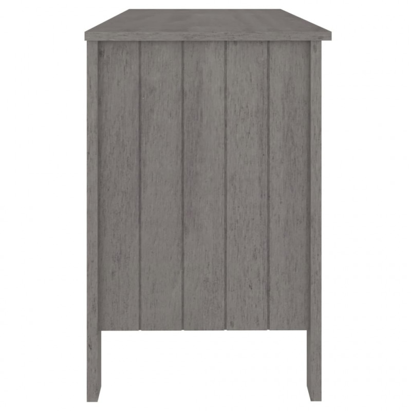 Biurko HAMAR, jasnoszare, 113x50x75 cm, lite drewno sosnowe